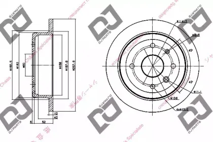 Тормозной диск DJ PARTS купить